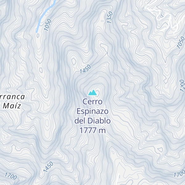Map of Cerro Espinazo del Diablo