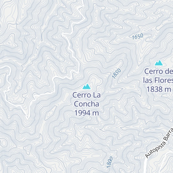 Map of Cerro La Concha