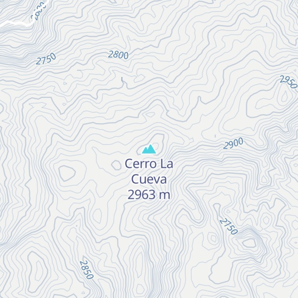 Map of Cerro La Cueva