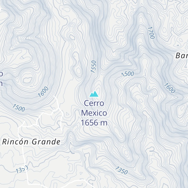 Map of Cerro Mexico