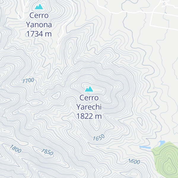 Map of Cerro Yarechi