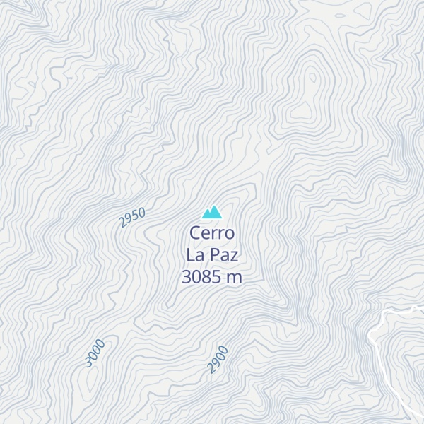 Map of Cerro La Paz
