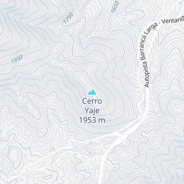 Map of Cerro Yaje