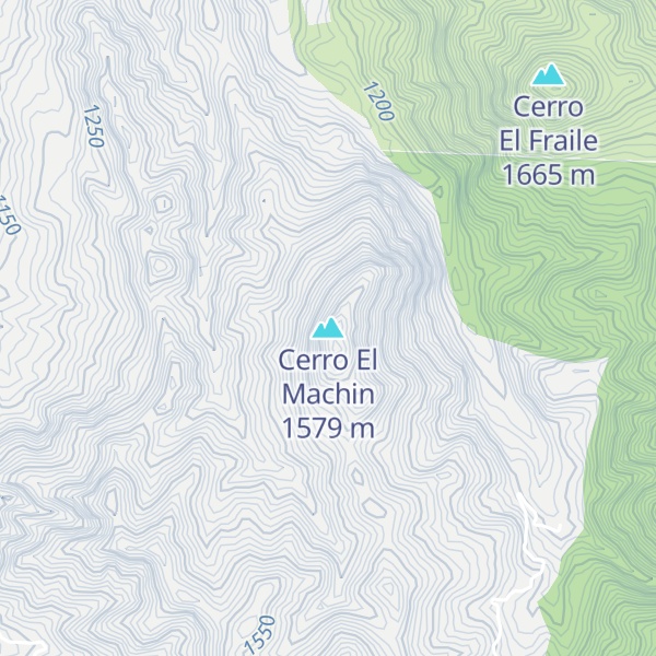 Map of Cerro El Machin