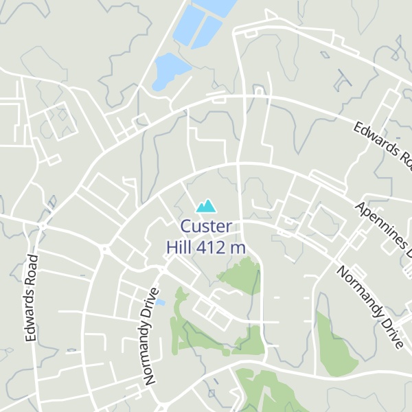 Map of Custer Hill