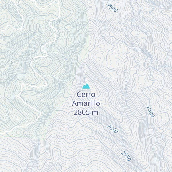 Map of Cerro Amarillo