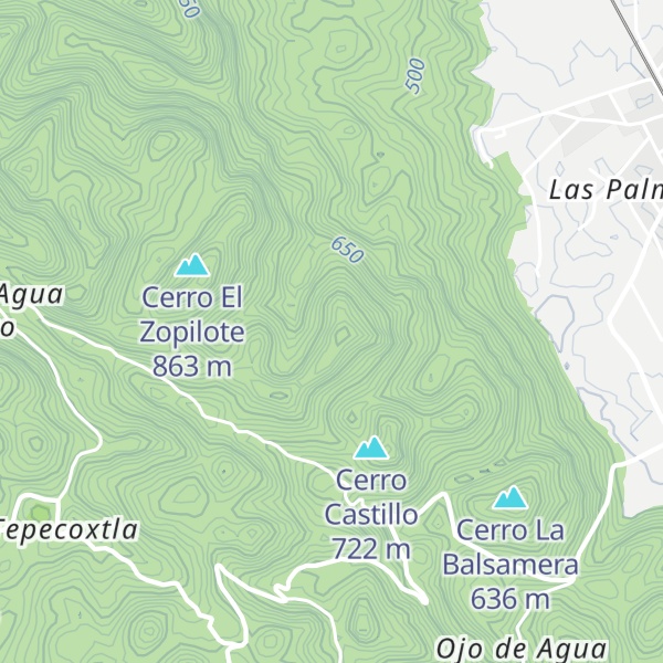 Map of Cerro La Vibora