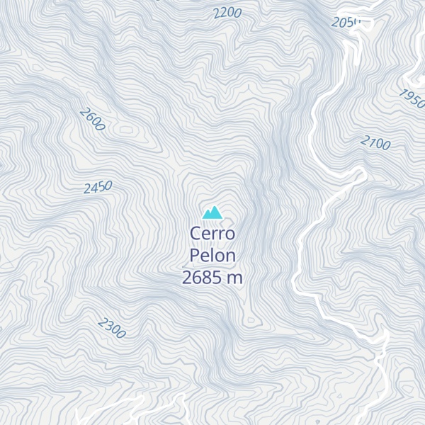 Map of Cerro Pelon