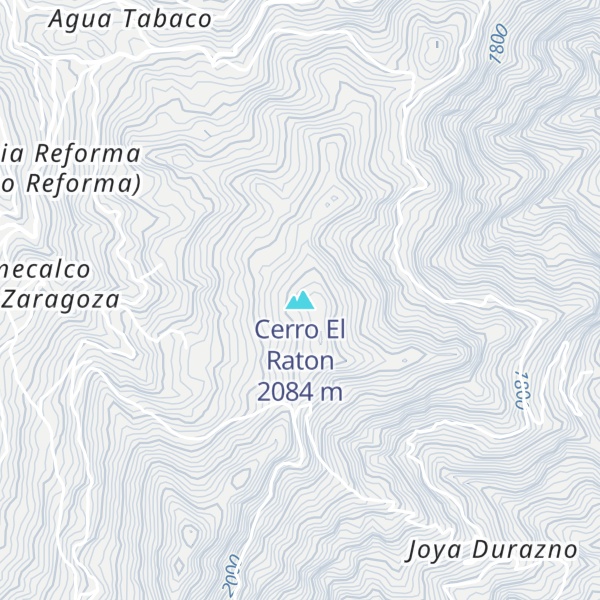 Map of Cerro El Raton