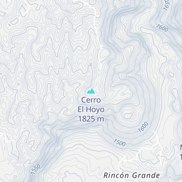 Map of Cerro El Hoyo