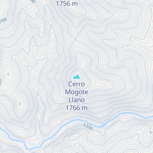 Map of Cerro Mogote Llano