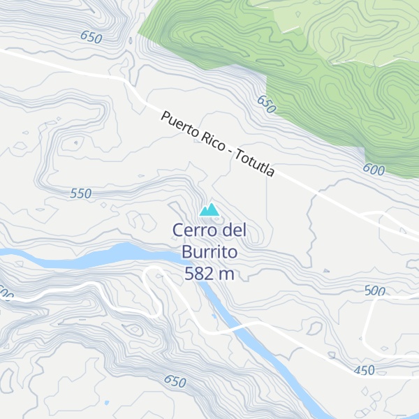 Map of Cerro del Burrito