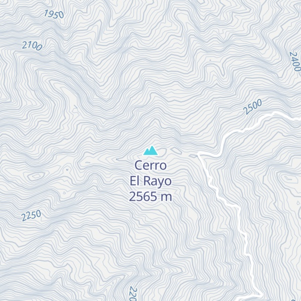 Map of Cerro El Rayo