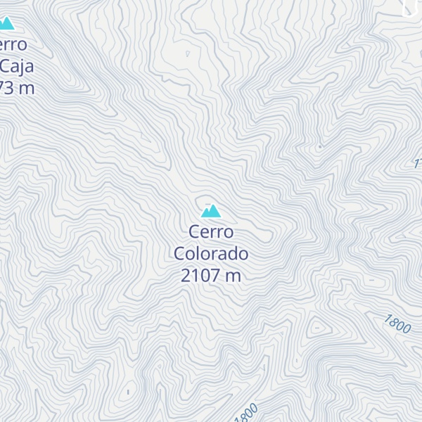 Map of Cerro Colorado