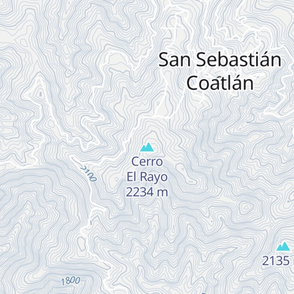 Map of Cerro El Rayo
