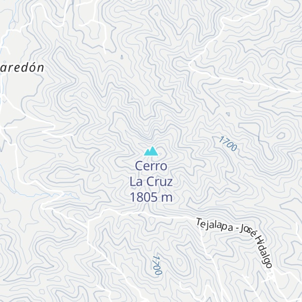 Map of Cerro La Cruz