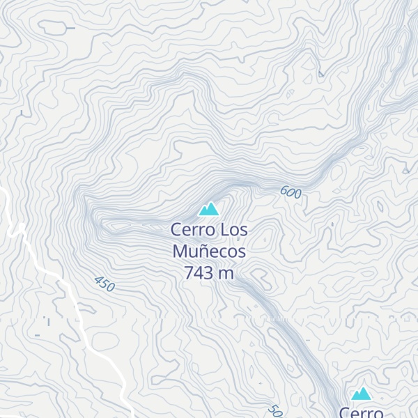 Map of Cerro Los Muñecos