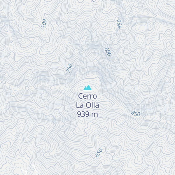 Map of Cerro La Olla