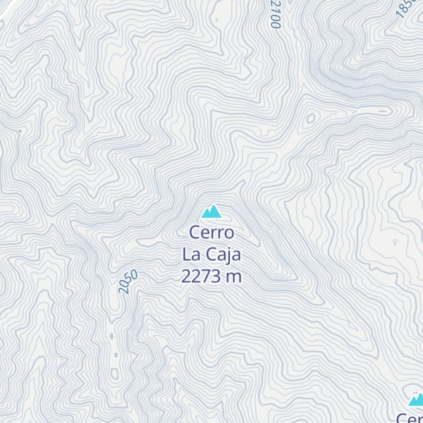 Map of Cerro La Caja