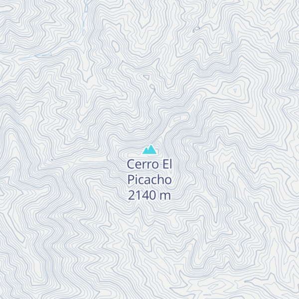 Map of Cerro El Picacho