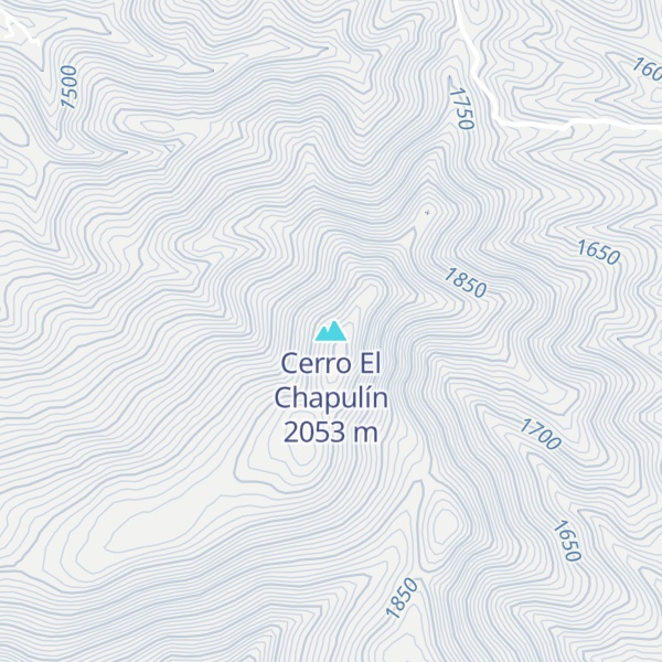 Map of Cerro El Chapulín