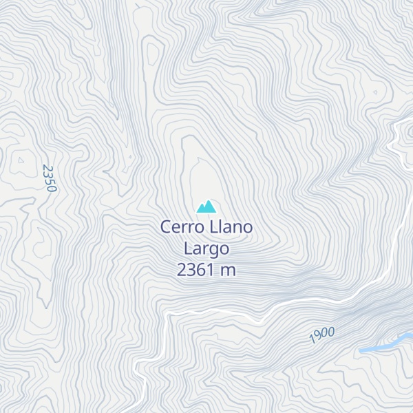 Map of Cerro Llano Largo