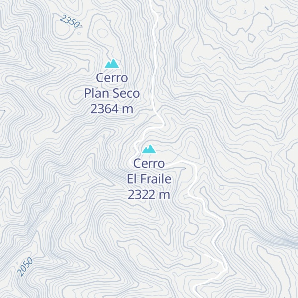 Map of Cerro El Fraile