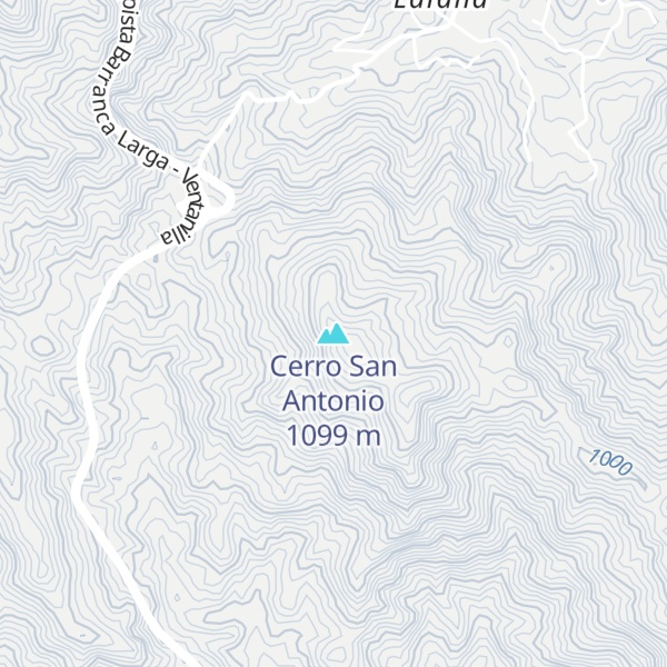Map of Cerro San Antonio