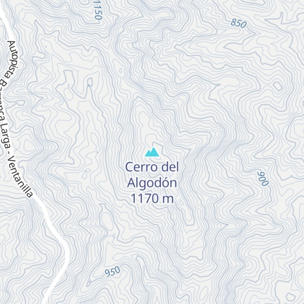 Map of Cerro del Algodón