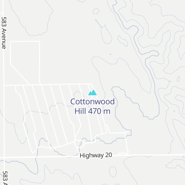 Map of Cottonwood Hill