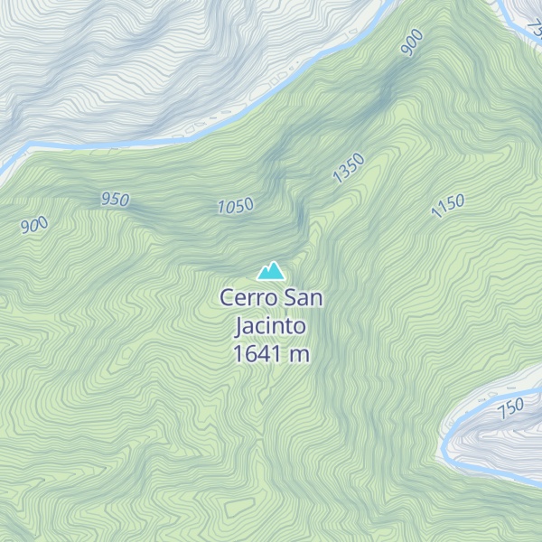 Map of Cerro San Jacinto