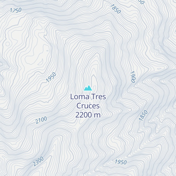 Map of Loma Tres Cruces