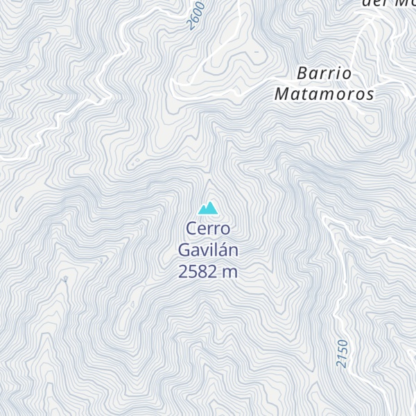 Map of Cerro Gavilán