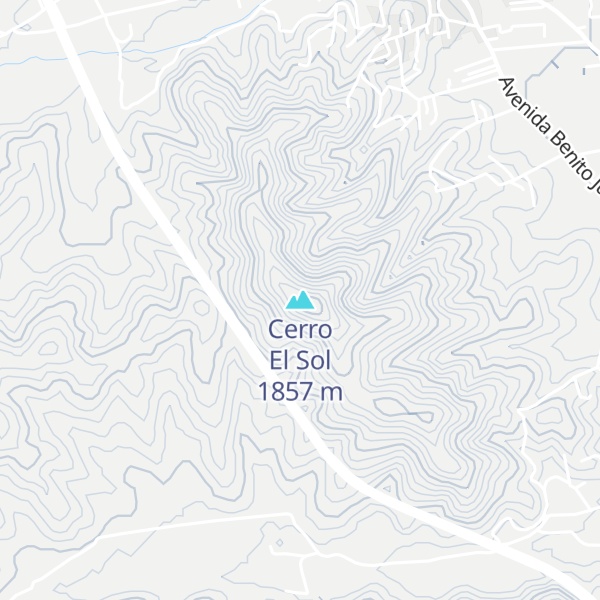 Map of Cerro El Sol