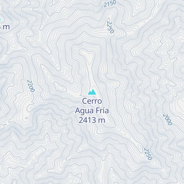 Map of Cerro Agua Fría