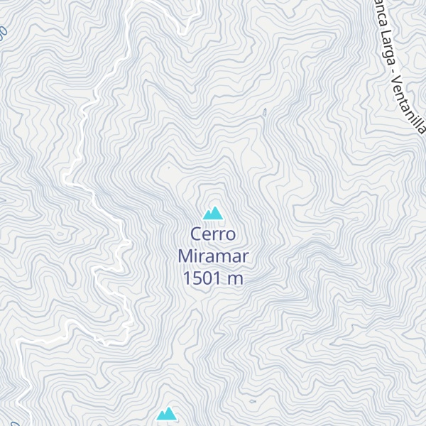 Map of Cerro Miramar