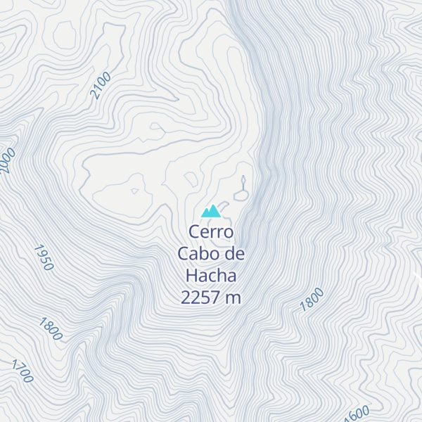 Map of Cerro Cabo de Hacha