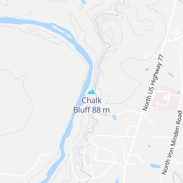 Map of Chalk Bluff