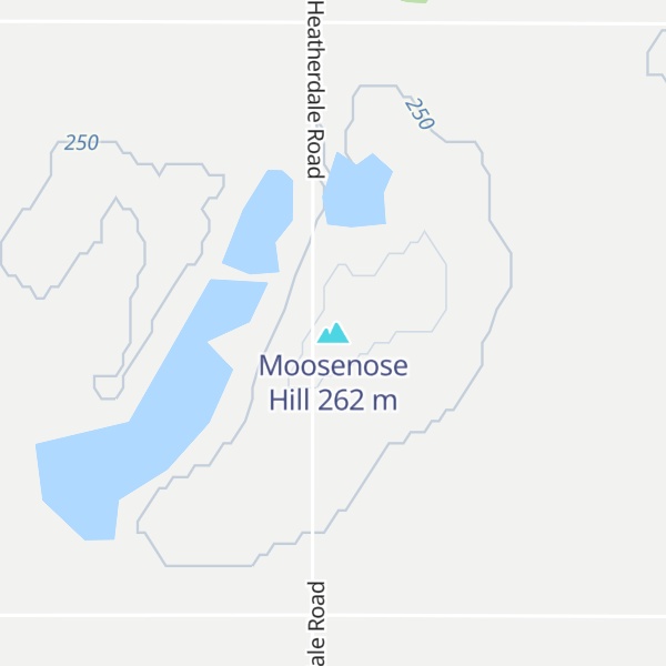 Map of Moosenose Hill