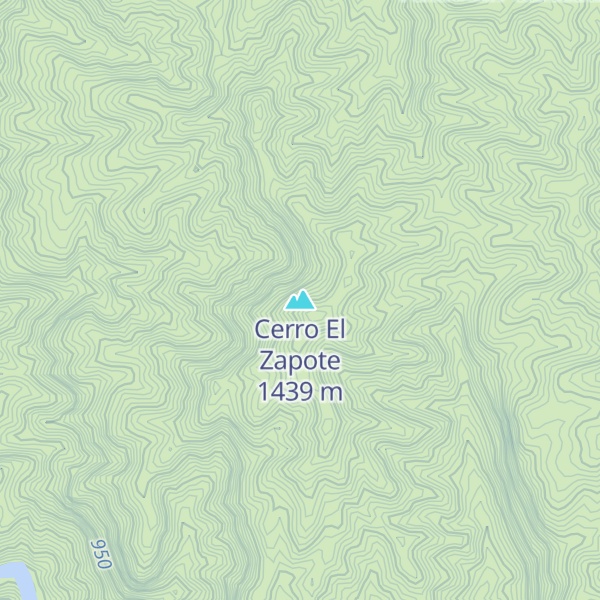 Map of Cerro El Zapote