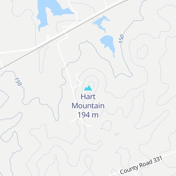 Map of Hart Mountain