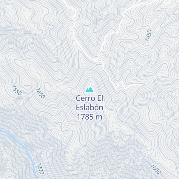Map of Cerro El Eslabón