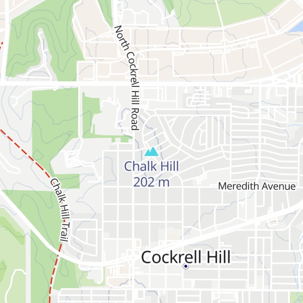 Map of Chalk Hill