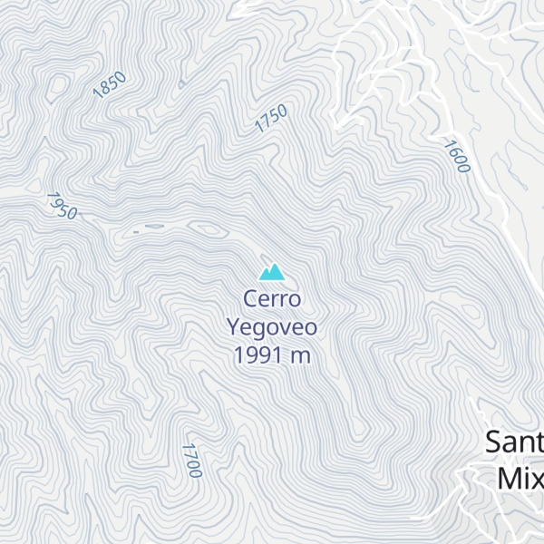 Map of Cerro Yegoveo