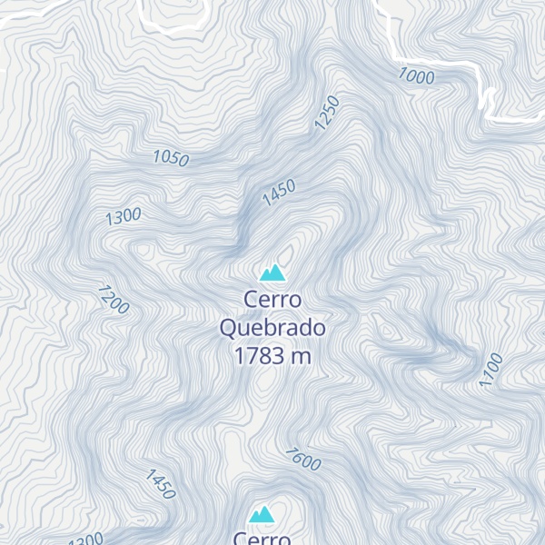 Map of Cerro Quebrado