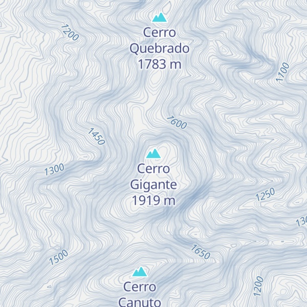 Map of Cerro Gigante