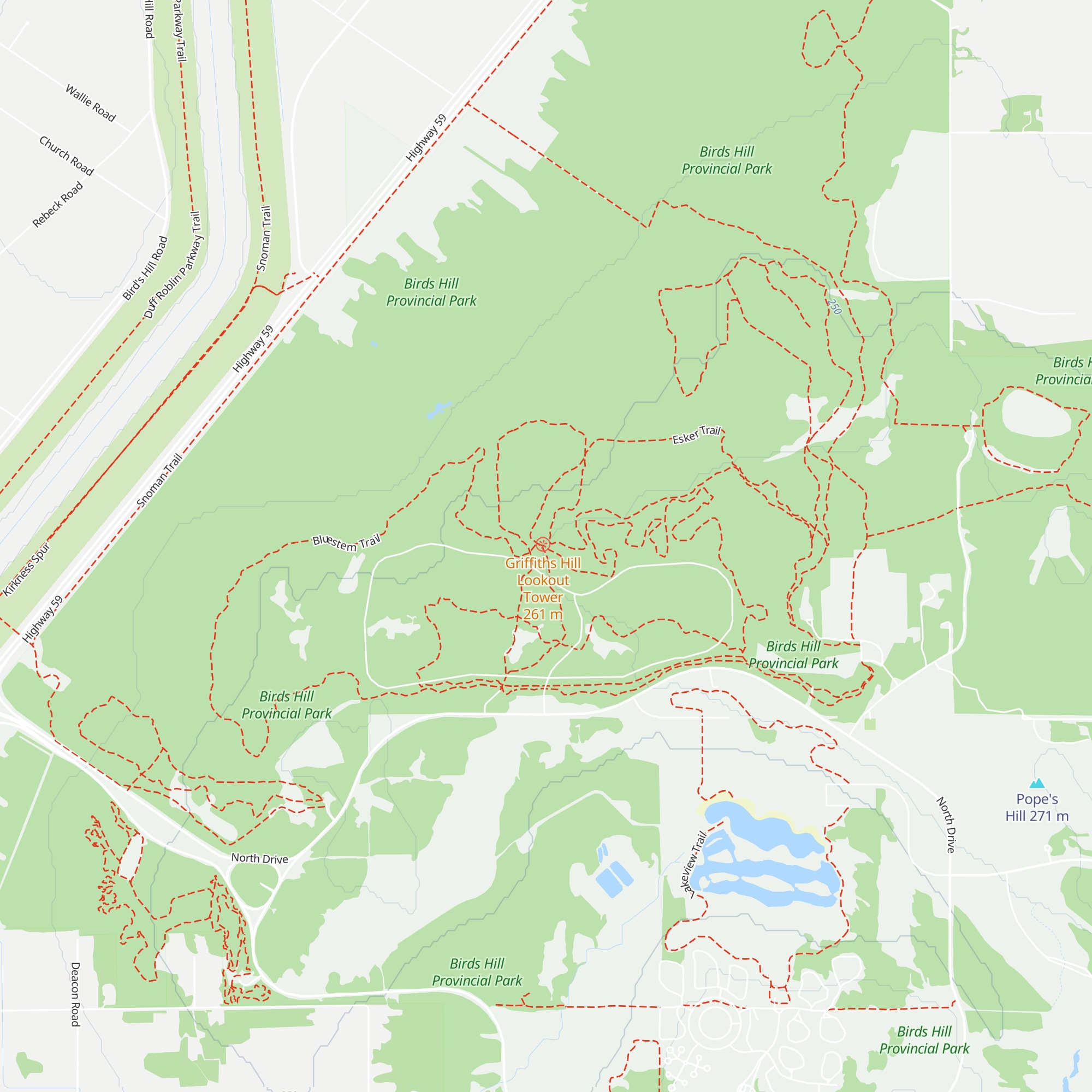 Griffiths Hill warming shelter map