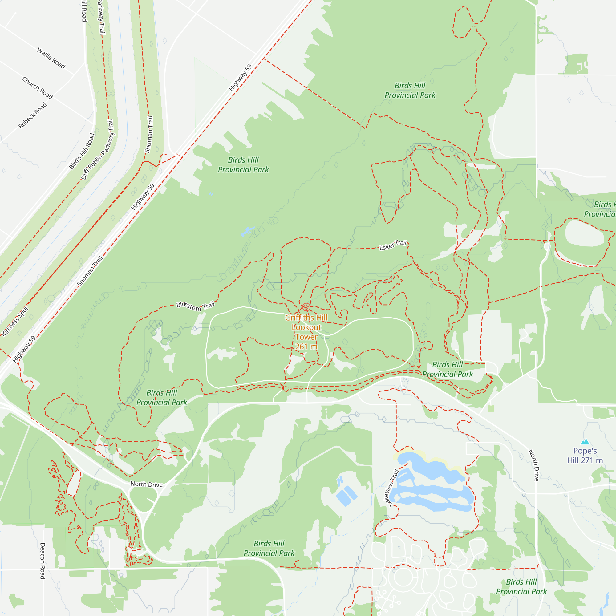 Griffiths Hill warming shelter map