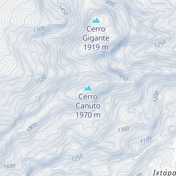 Map of Cerro Canuto