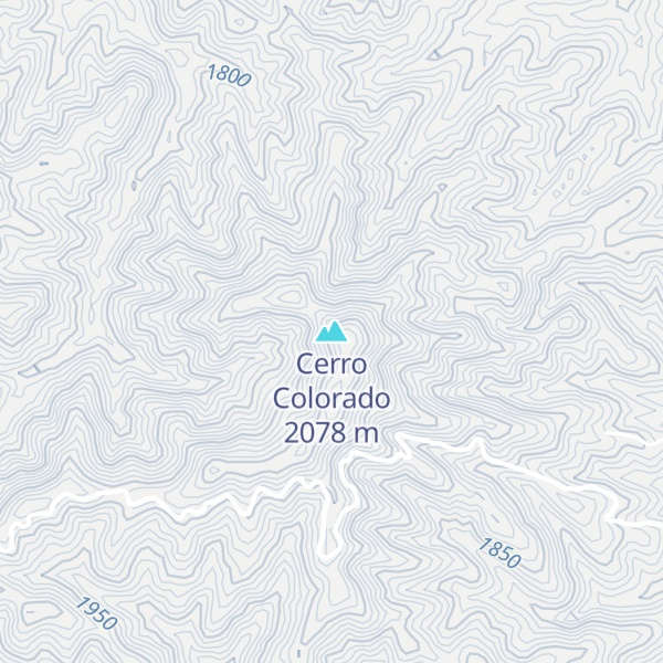 Map of Cerro Colorado